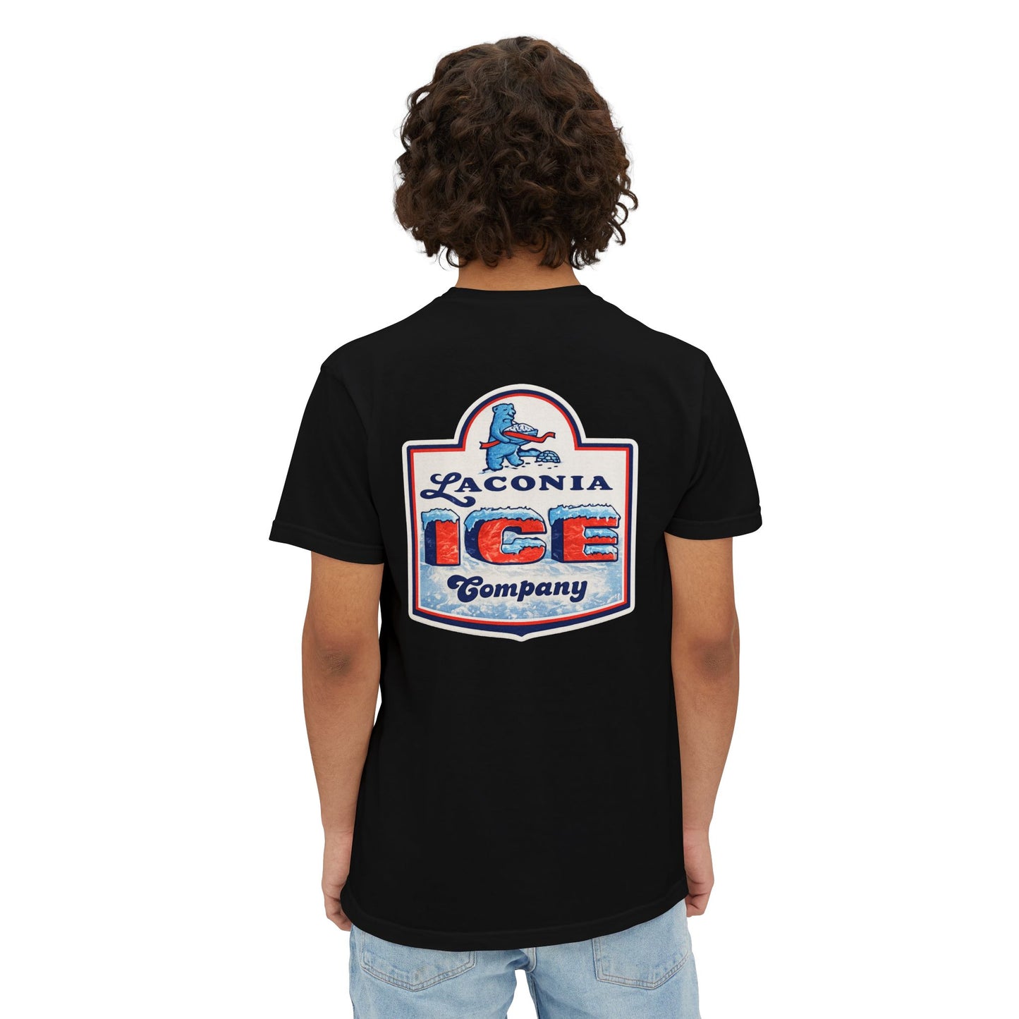 Laconia Ice Company Pocket T‑Shirt — Vintage Nautical Logo Tee