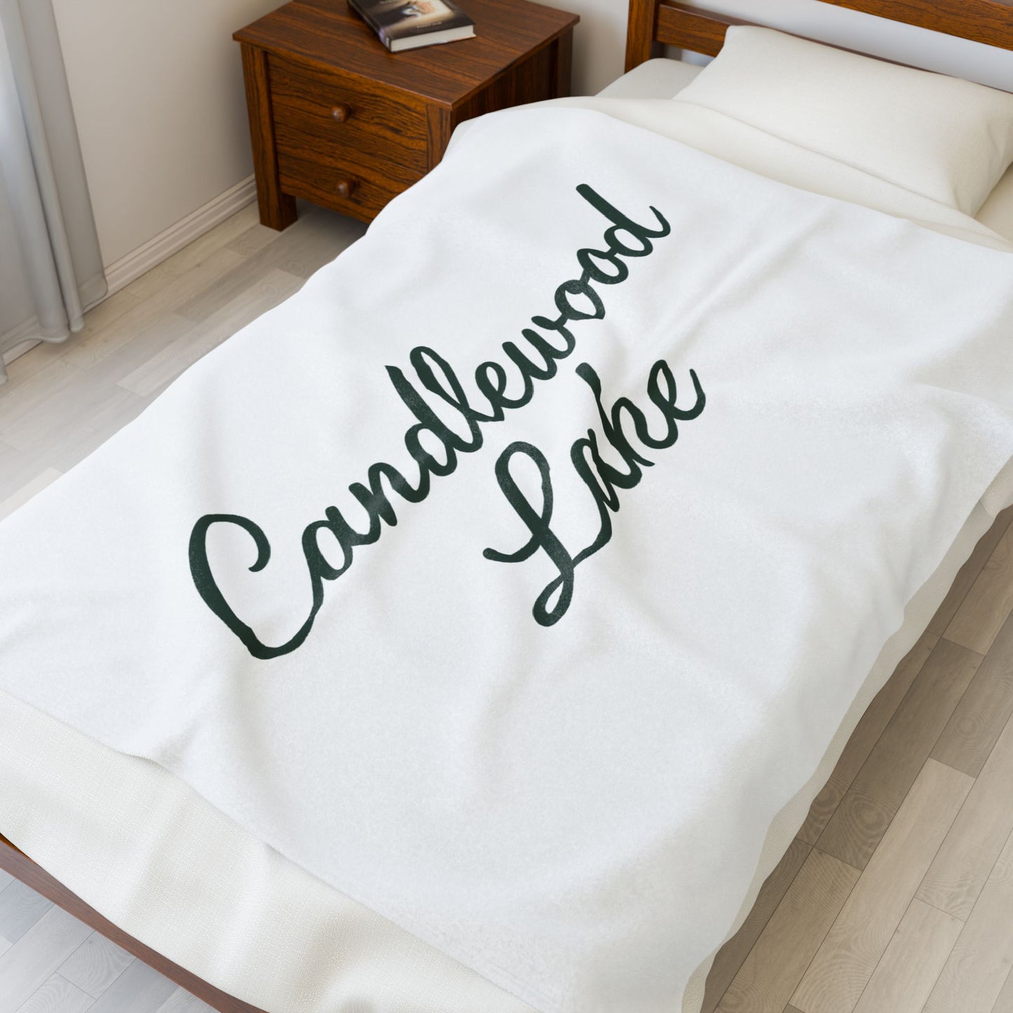 Candlewood Lake Velveteen Plush Blanket