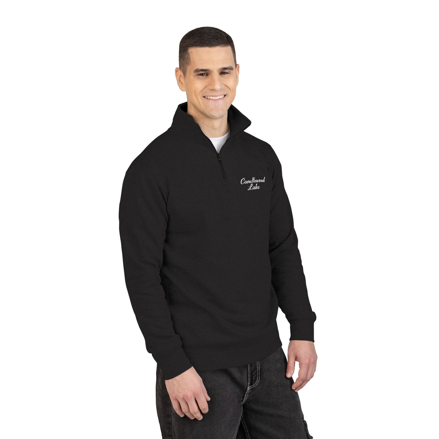 Cozy Embroidered Fleece Pullover