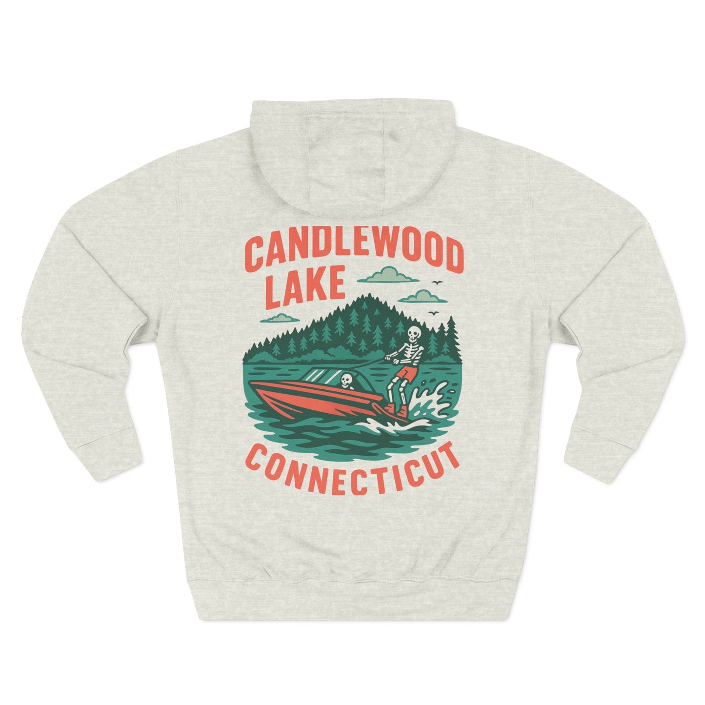 Candlewood Lake Fleece Hoodie, Comfortable Hoodie, Lake Life Apparel, Outdoor Gear, Perfect Gift for Nature Lovers