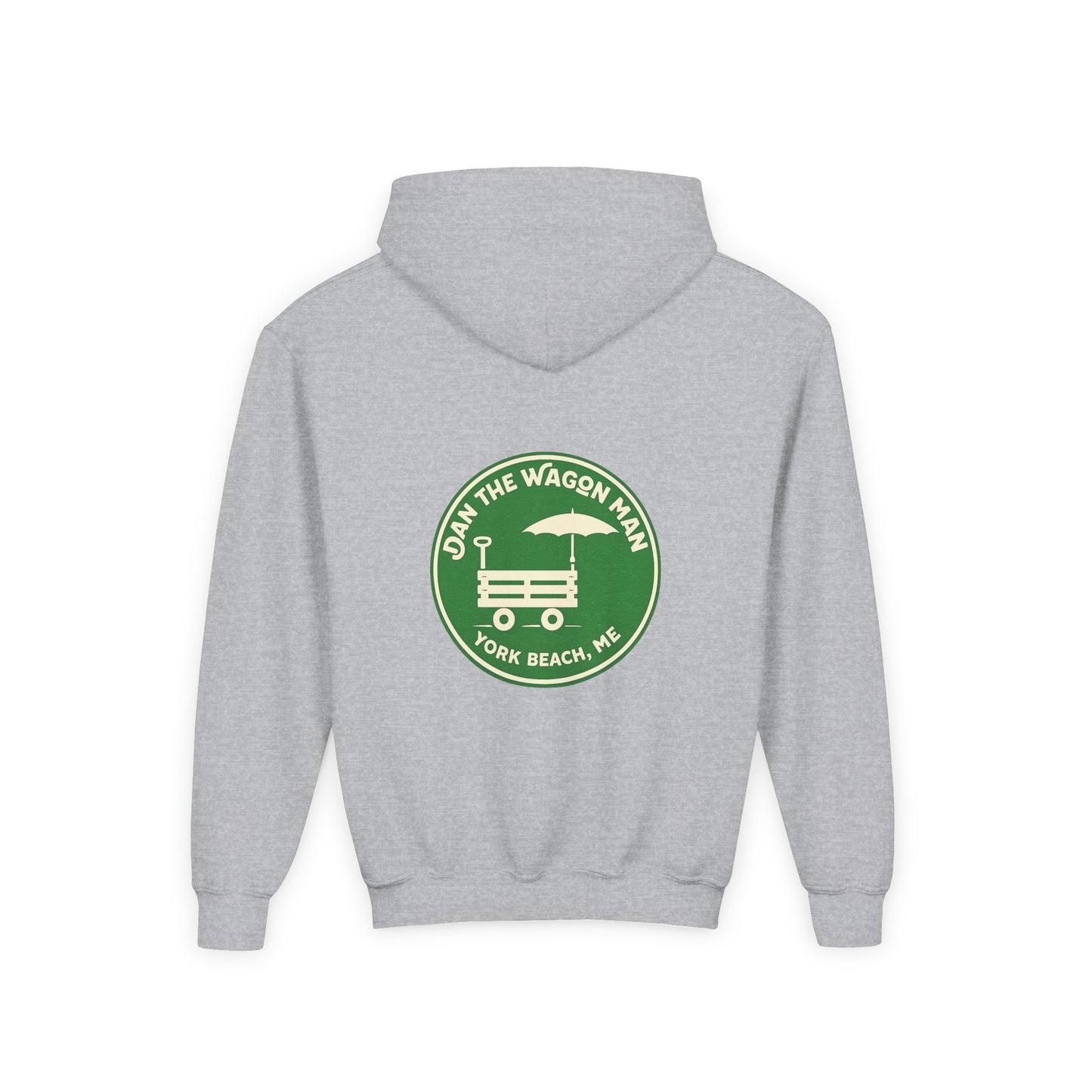 Youth Hoodie - 'Join the Wagon Man' York Beach, ME Logo Pullover