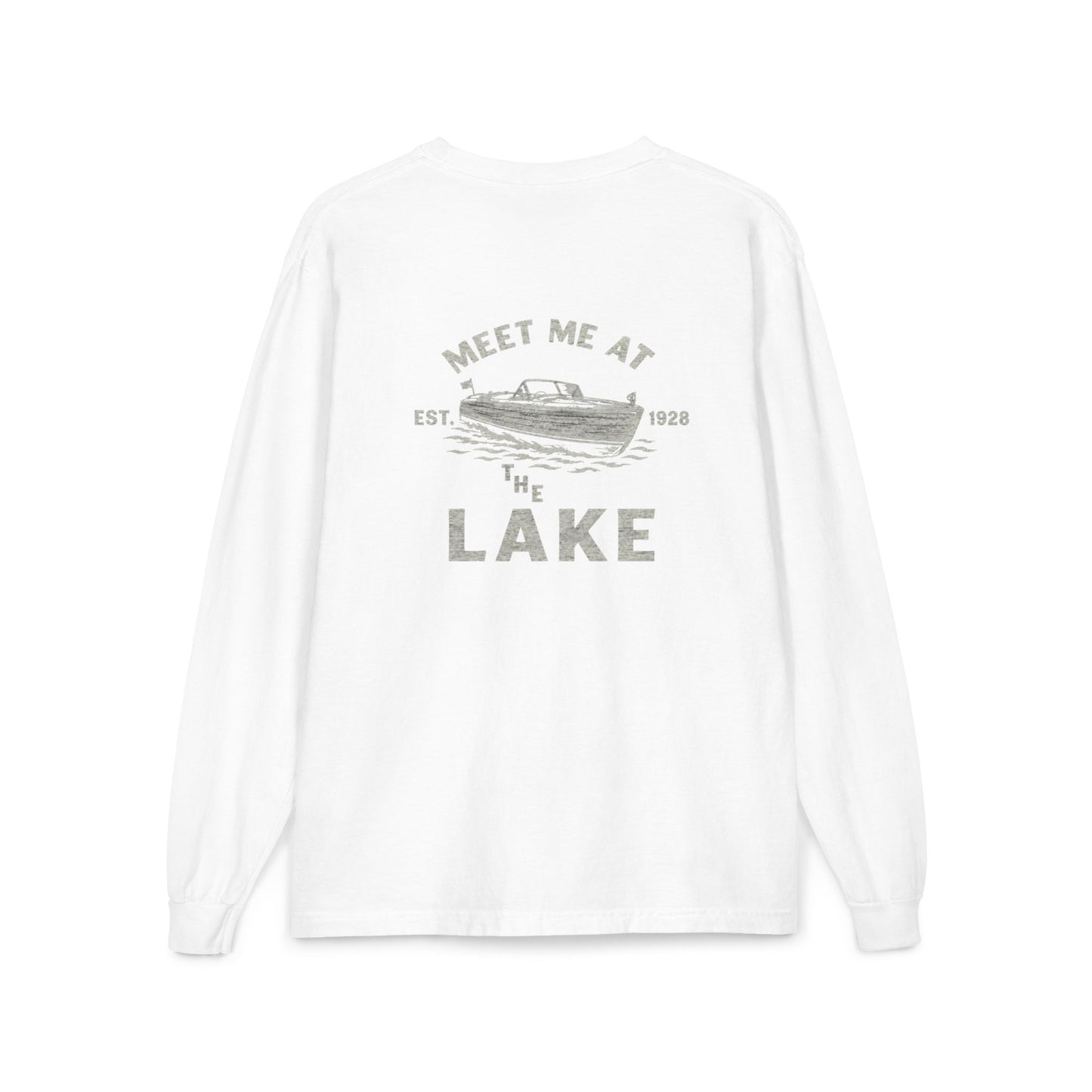 Meet Me at the Lake Long Sleeve Pocket Tee