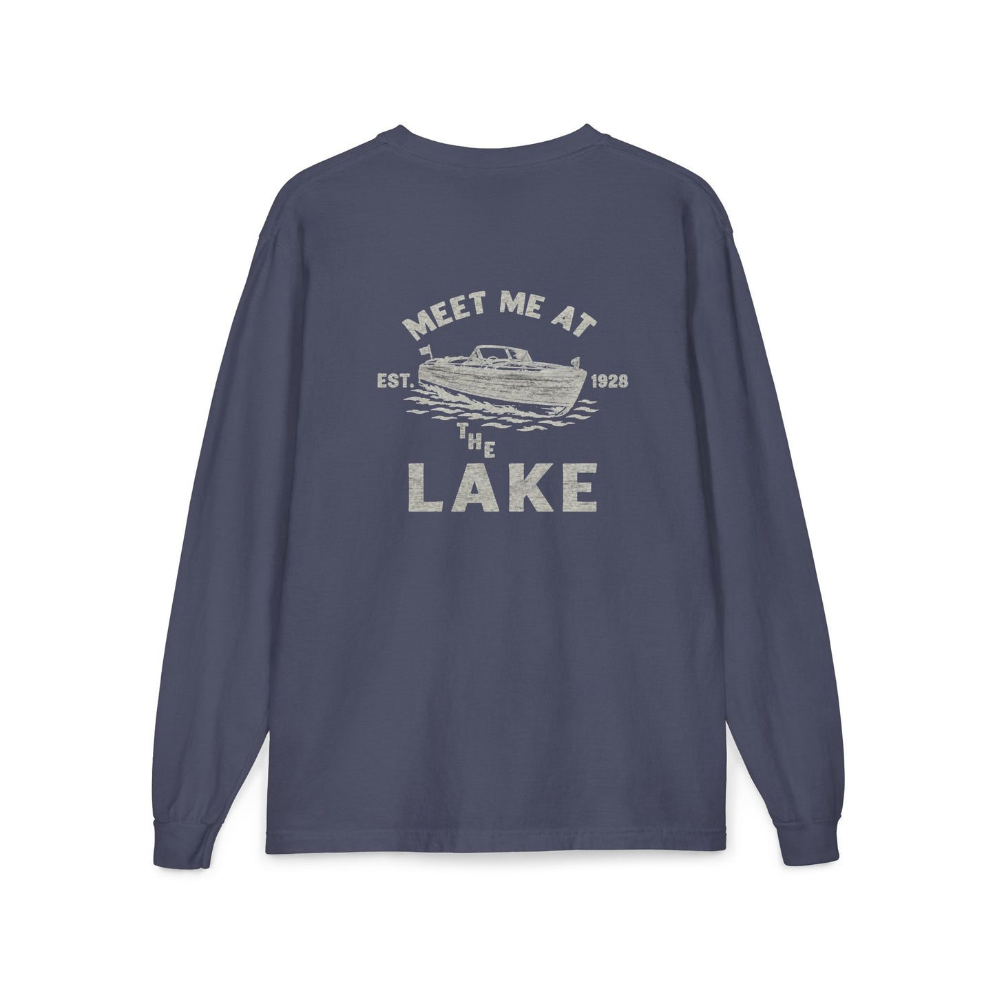 Meet Me at the Lake Long Sleeve Pocket Tee
