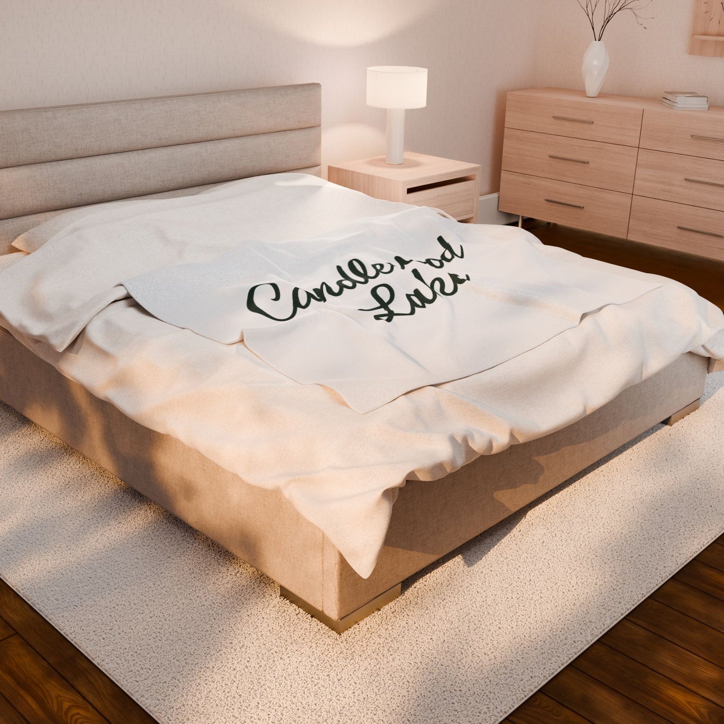 Candlewood Lake Velveteen Plush Blanket