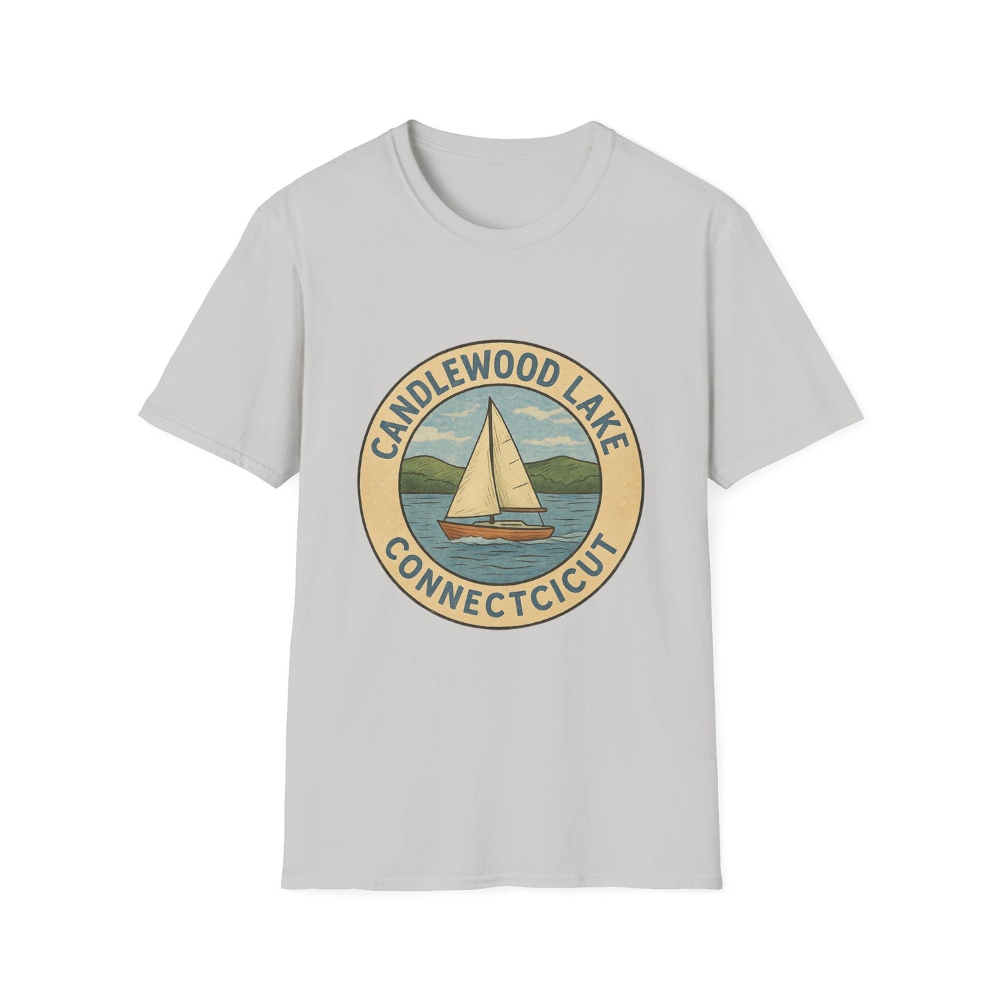 Candlewood Lake Adventure T-Shirt | Vintage Boating Tee, Perfect for Summer, Lake House Gift, Travel Souvenir, Unisex Softstyle Shirt