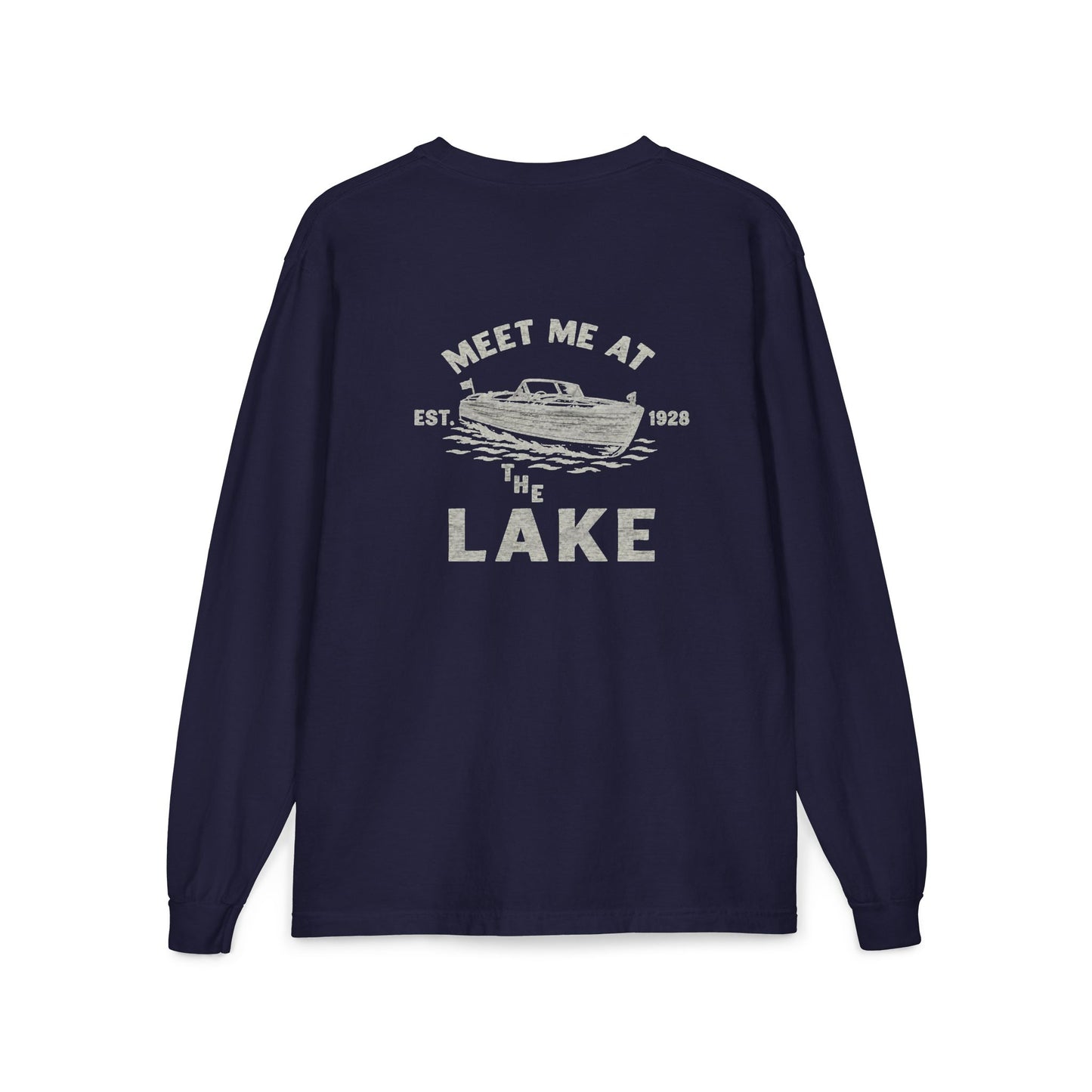 Meet Me at the Lake Long Sleeve Pocket Tee
