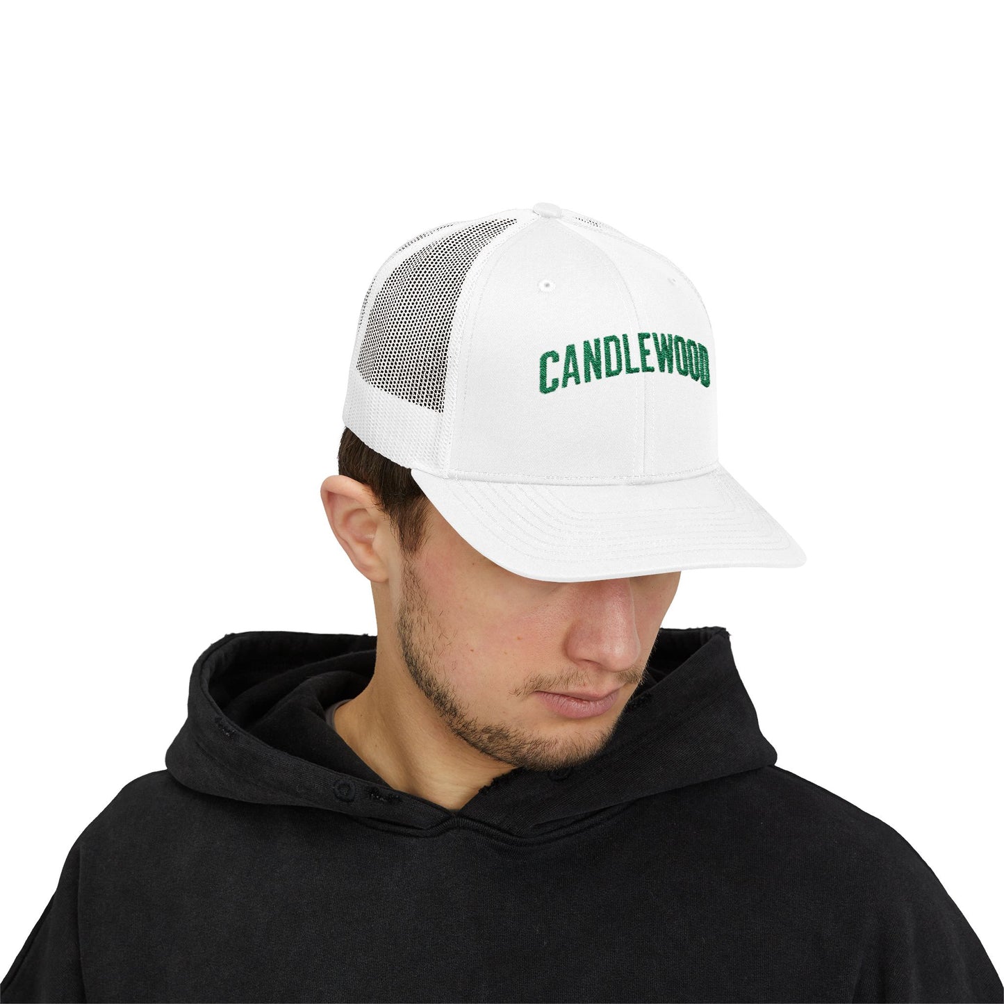 Candlewood Snapback Trucker Cap | Stylish Hat for Outdoor Adventures, Gift for Nature Lovers, Casual Wear, Summer Accessory