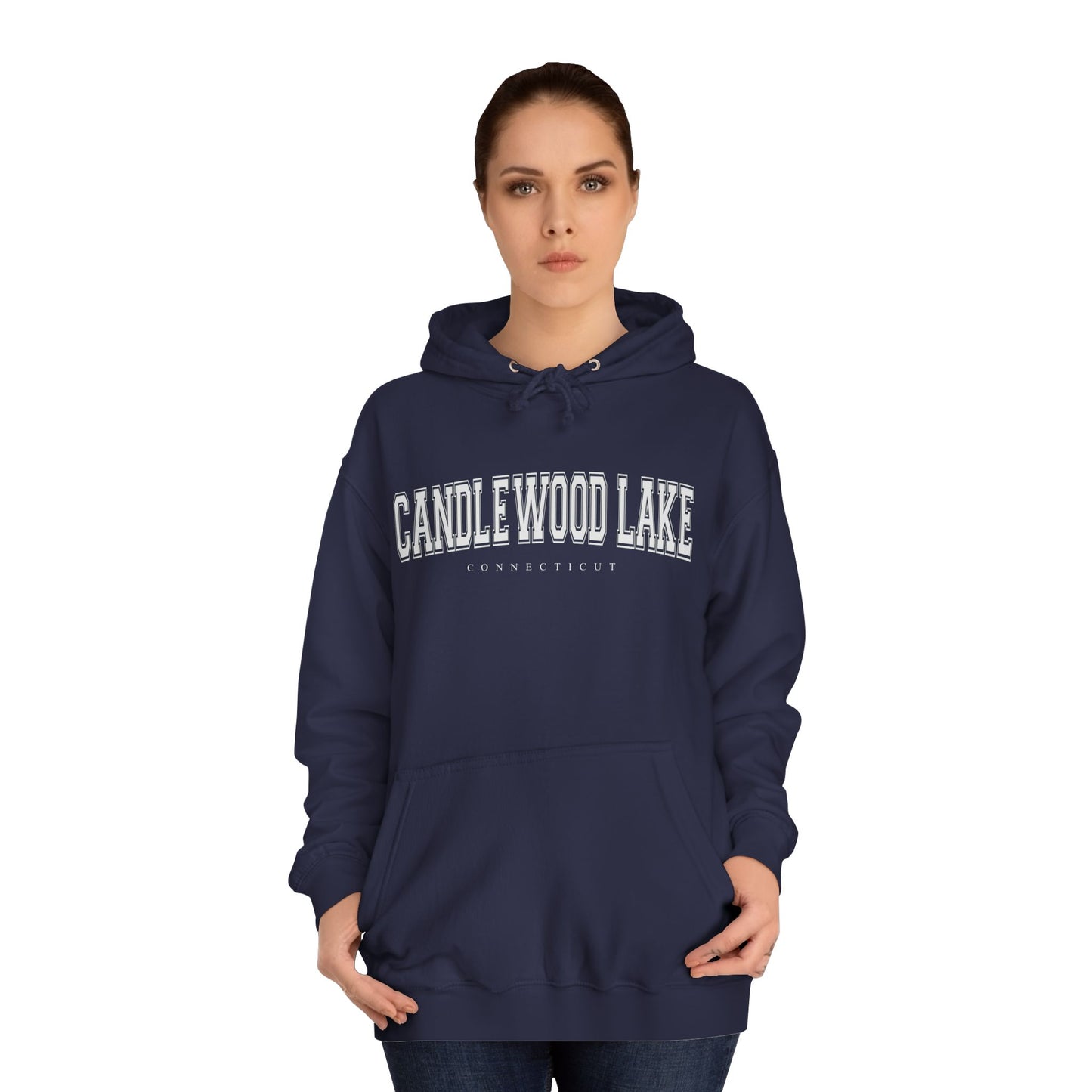 Candlewood Lake Unisex College Hoodie