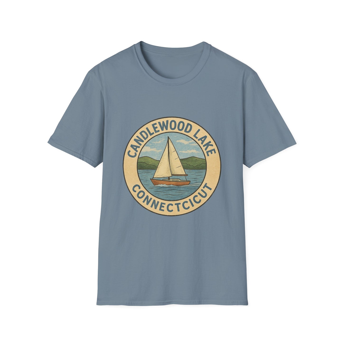 Candlewood Lake Adventure T-Shirt | Vintage Boating Tee, Perfect for Summer, Lake House Gift, Travel Souvenir, Unisex Softstyle Shirt