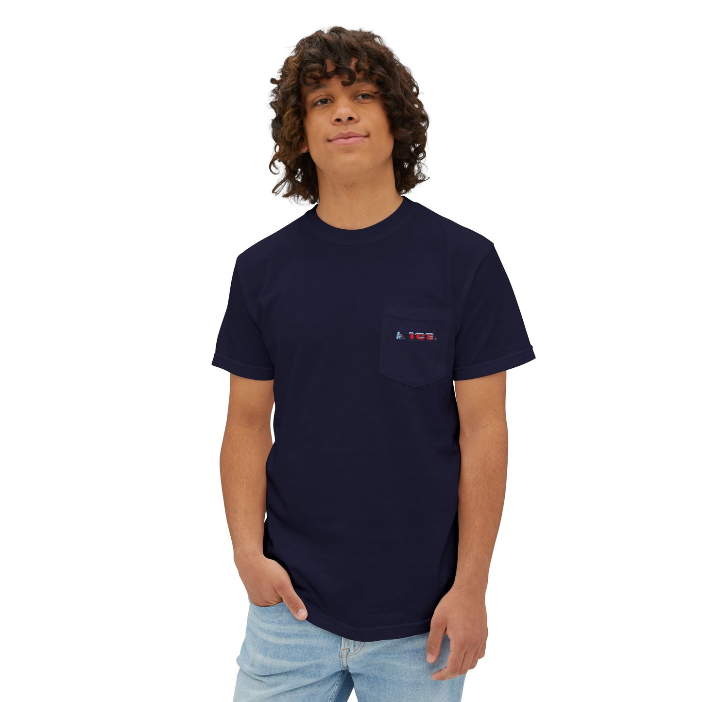 Laconia Ice Company Pocket T‑Shirt — Vintage Nautical Logo Tee