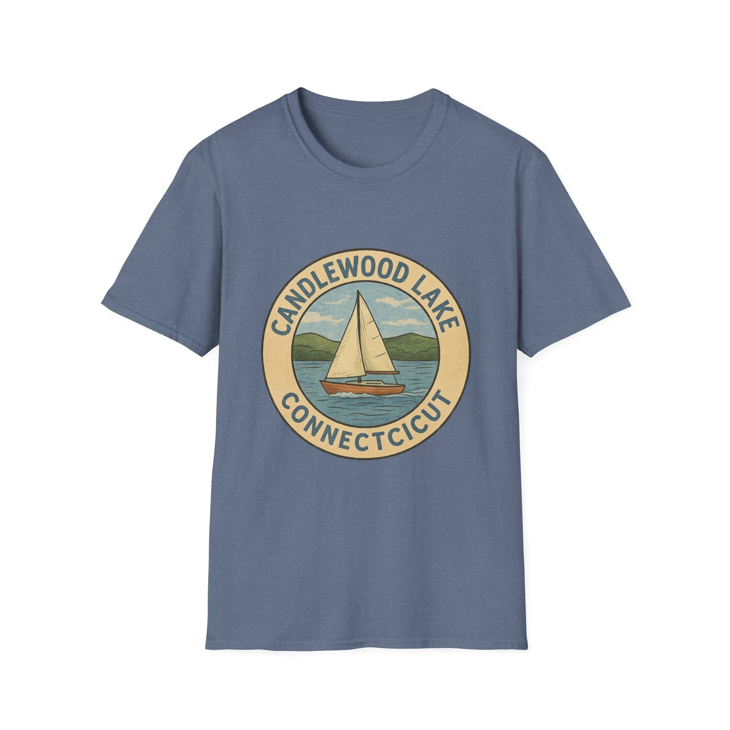 Candlewood Lake Adventure T-Shirt | Vintage Boating Tee, Perfect for Summer, Lake House Gift, Travel Souvenir, Unisex Softstyle Shirt
