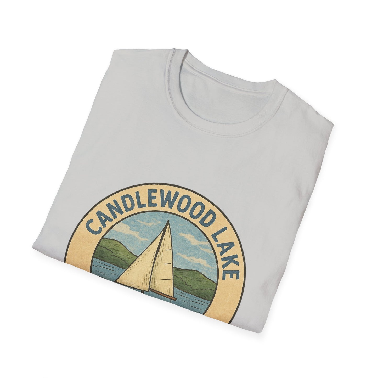 Candlewood Lake Adventure T-Shirt | Vintage Boating Tee, Perfect for Summer, Lake House Gift, Travel Souvenir, Unisex Softstyle Shirt