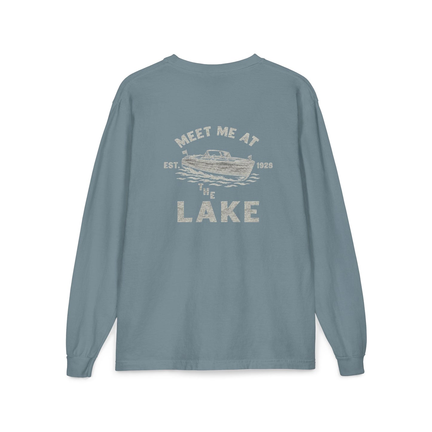 Meet Me at the Lake Long Sleeve Pocket Tee