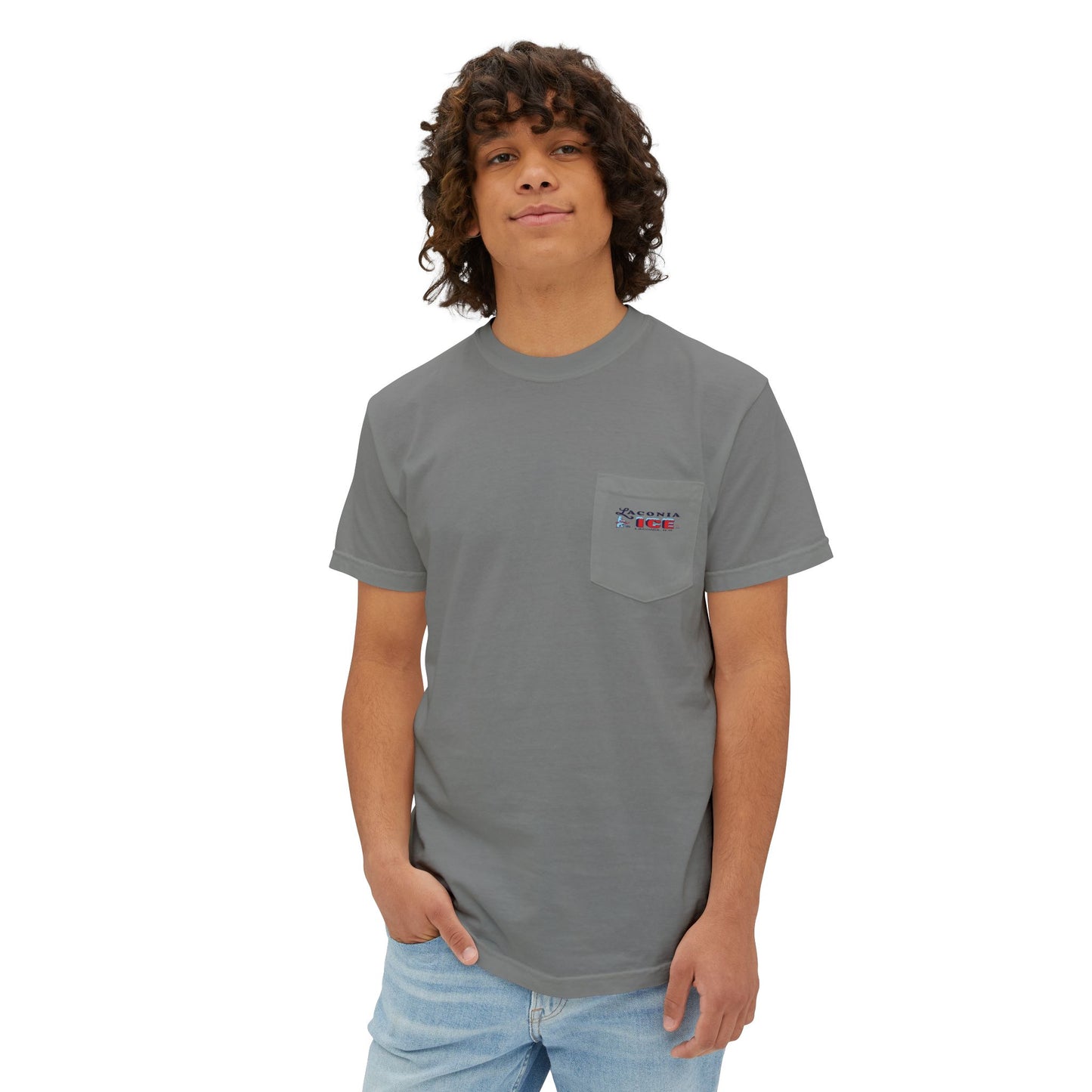 Laconia Ice Company Pocket T‑Shirt — Vintage Nautical Logo Tee
