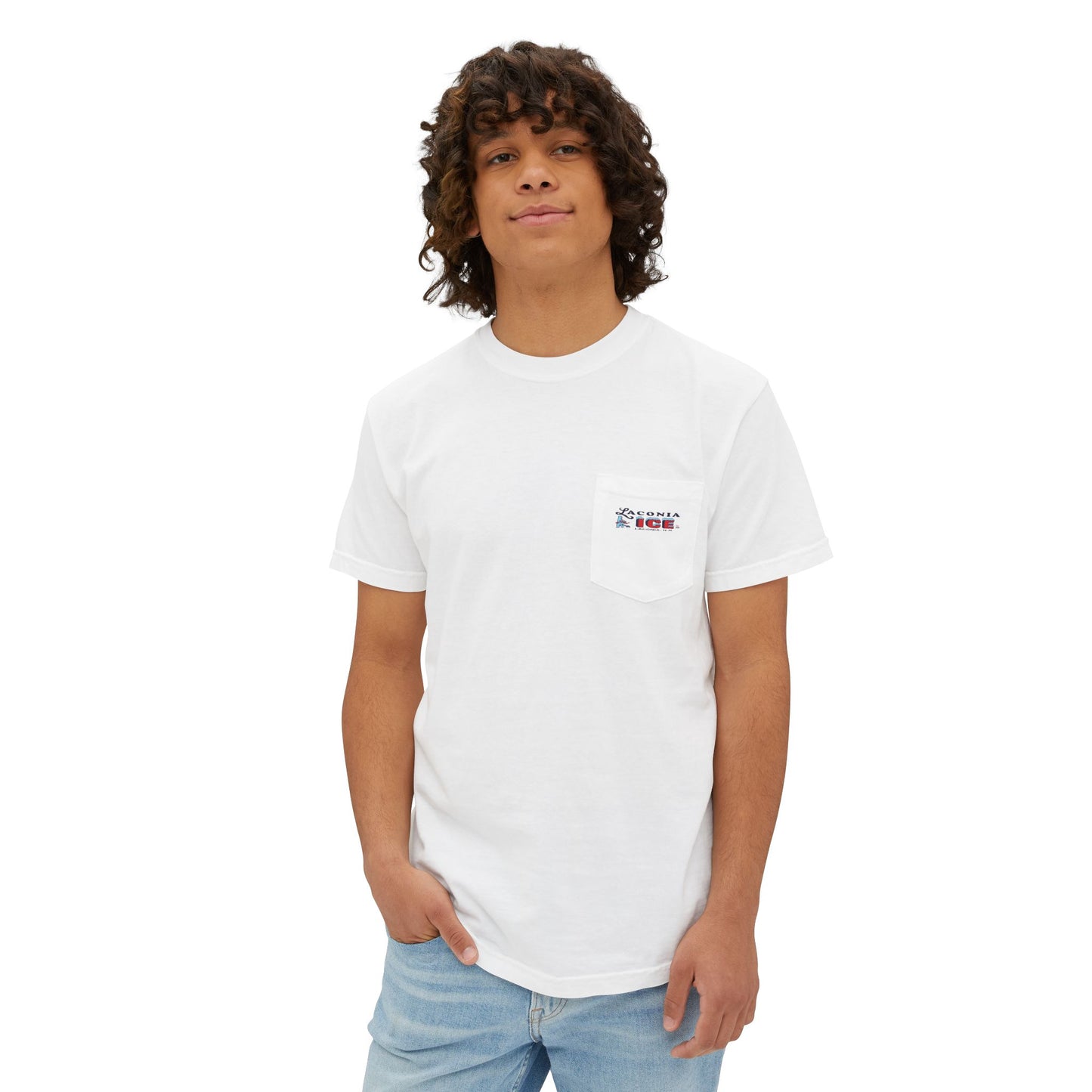 Laconia Ice Company Pocket T‑Shirt — Vintage Nautical Logo Tee
