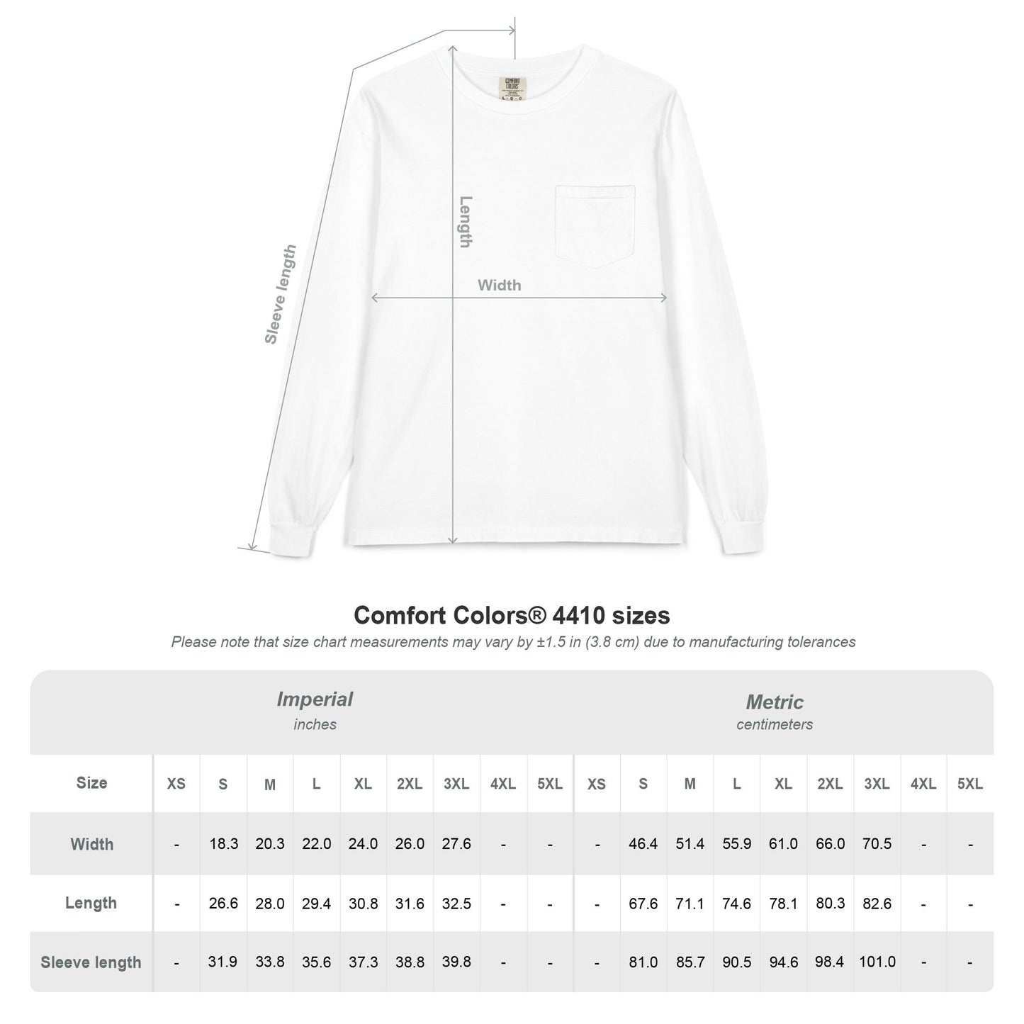 Meet Me at the Lake Long Sleeve Pocket Tee