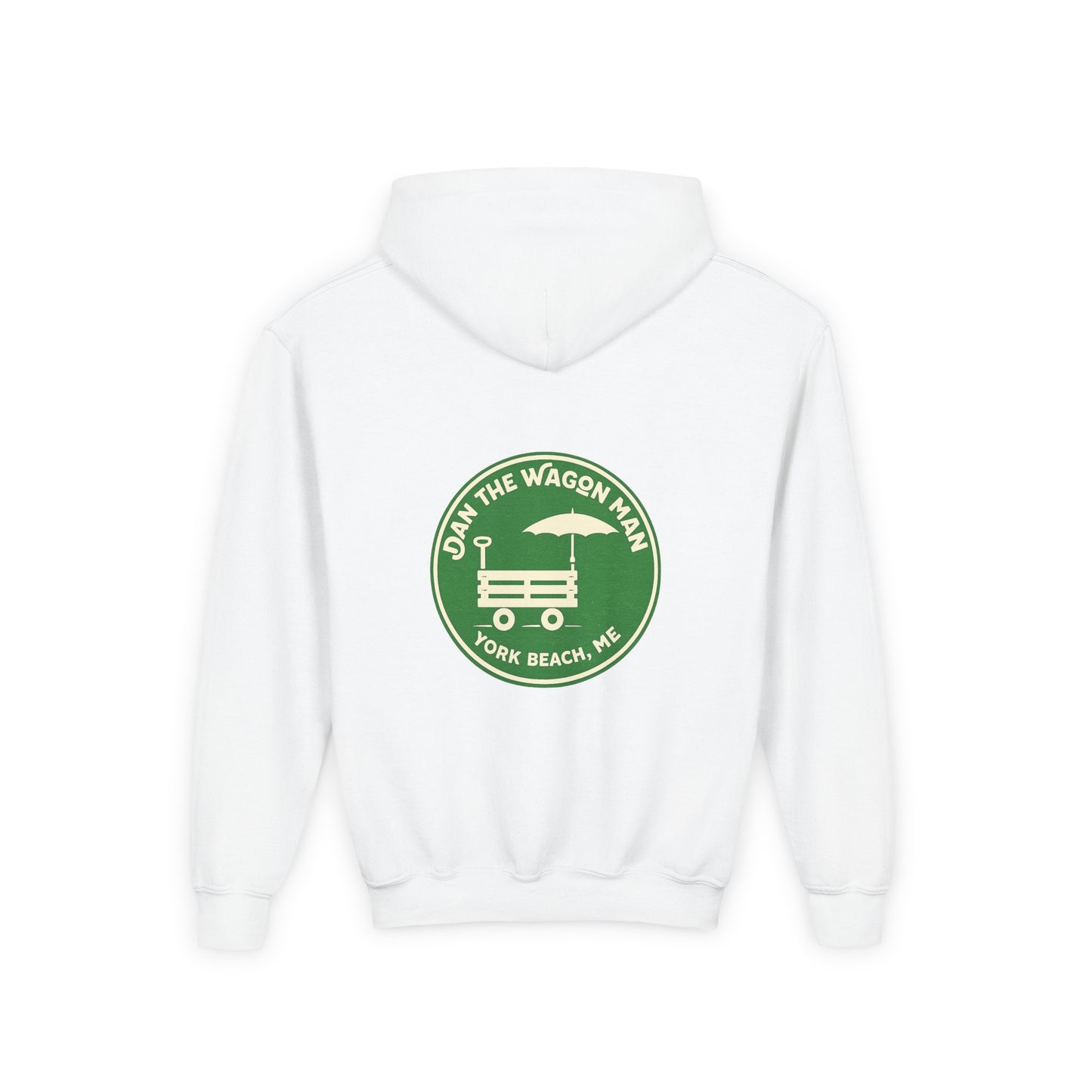 Youth Hoodie - 'Join the Wagon Man' York Beach, ME Logo Pullover