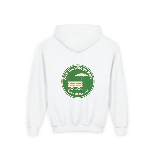 Youth Hoodie - 'Join the Wagon Man' York Beach, ME Logo Pullover