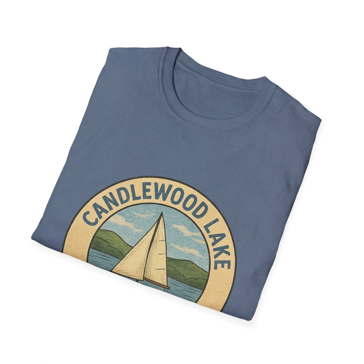 Candlewood Lake Adventure T-Shirt | Vintage Boating Tee, Perfect for Summer, Lake House Gift, Travel Souvenir, Unisex Softstyle Shirt
