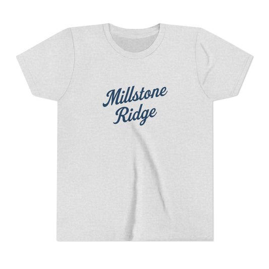 Millstone Ridge Youth Tee, Casual Youth T-Shirt, Gift for Kids, Summer Outfit, Birthday Present, Everyday Wear