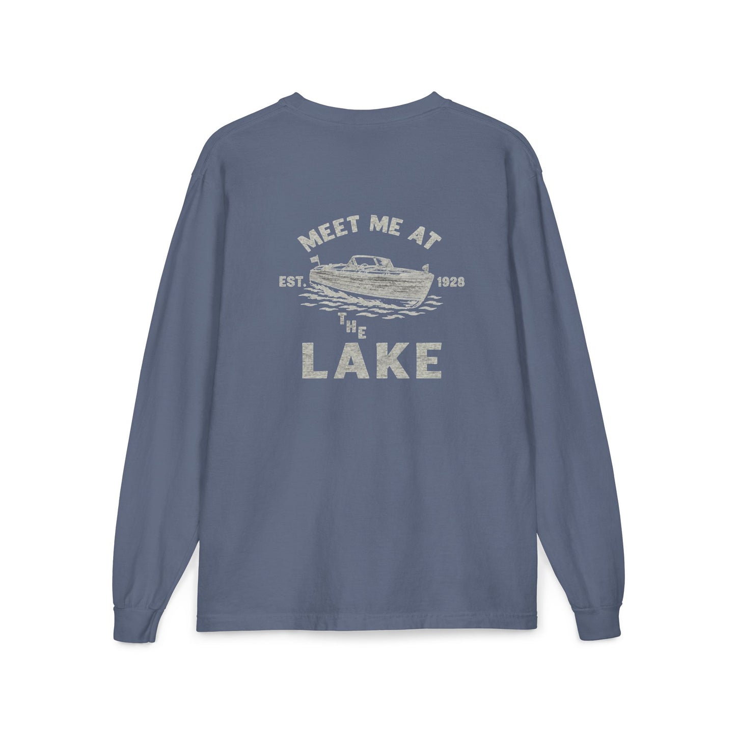 Meet Me at the Lake Long Sleeve Pocket Tee