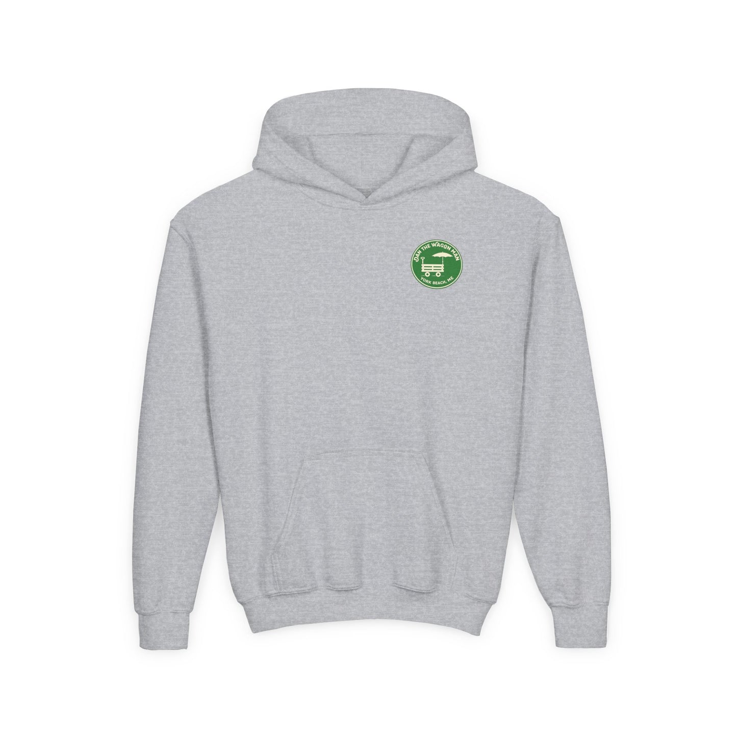 Youth Hoodie - 'Join the Wagon Man' York Beach, ME Logo Pullover