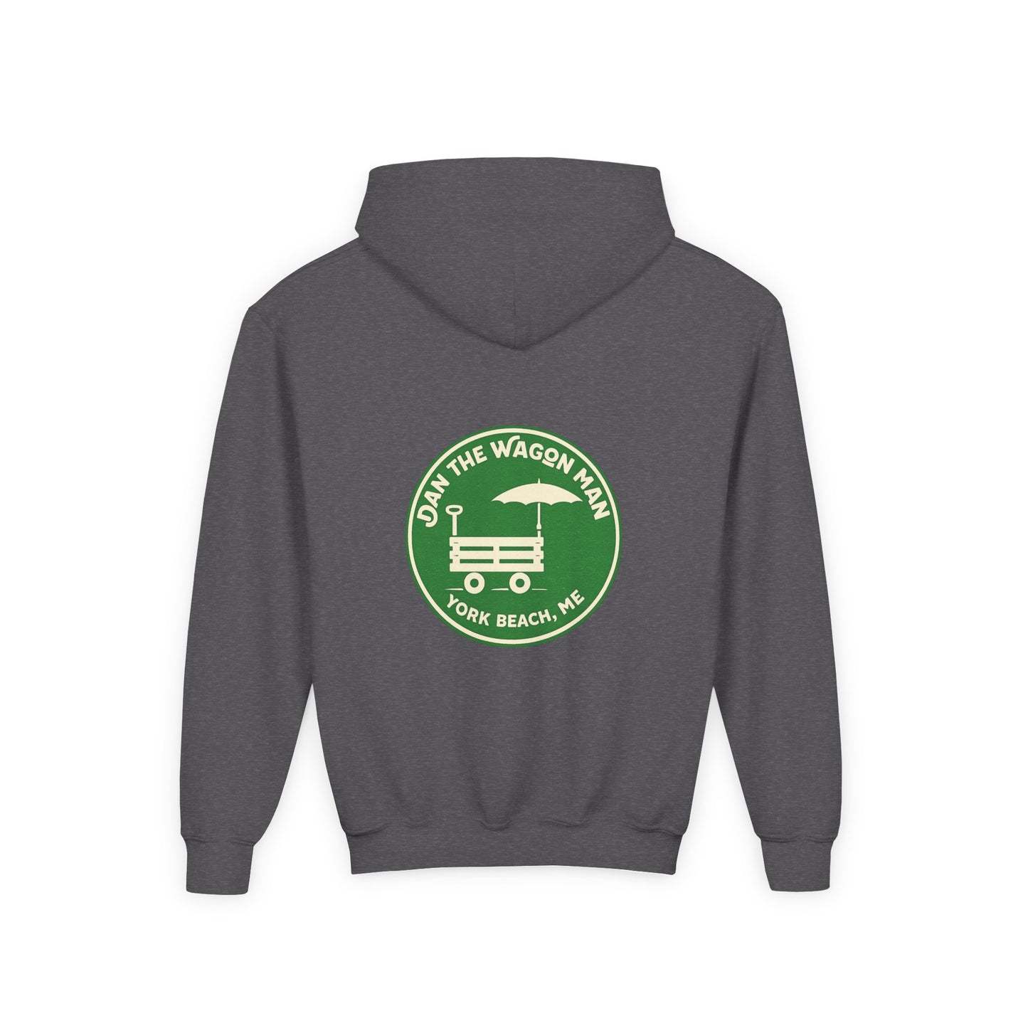 Youth Hoodie - 'Join the Wagon Man' York Beach, ME Logo Pullover