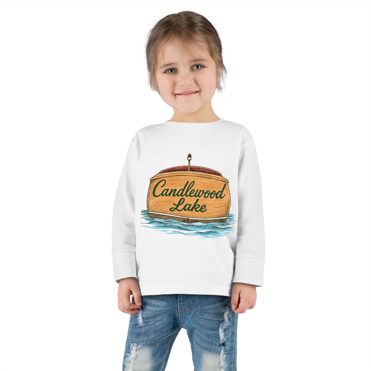 Candlewood Lake Toddler Long Sleeve Shirt