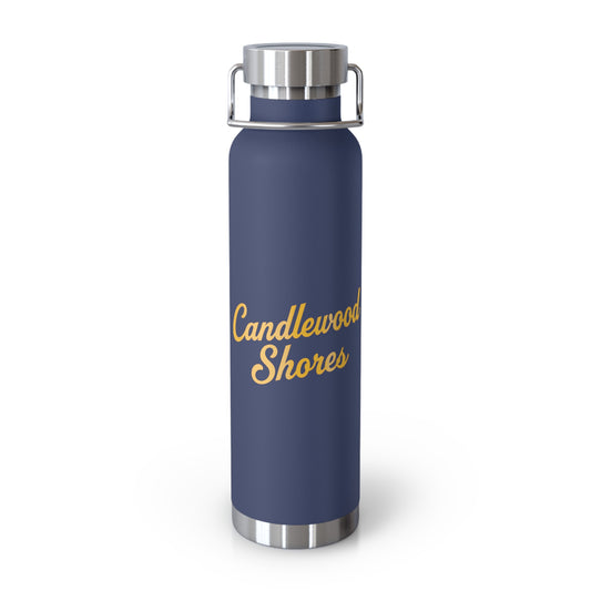 Candlewood Shores Insulated Bottle, Travel Mug, Water Flask, Personalized Gift, Summer Adventure Drinkware