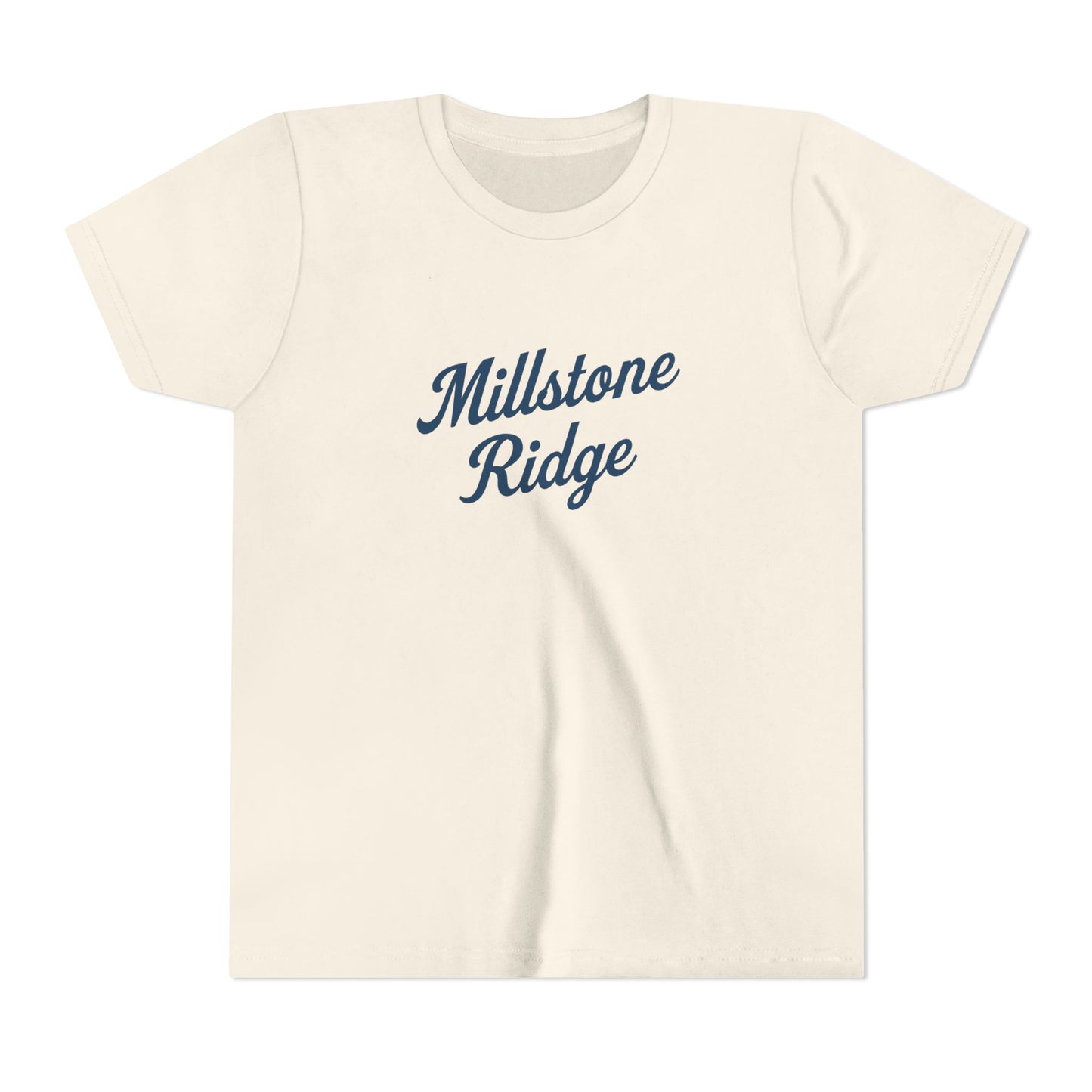 Millstone Ridge Youth Tee, Casual Youth T-Shirt, Gift for Kids, Summer Outfit, Birthday Present, Everyday Wear