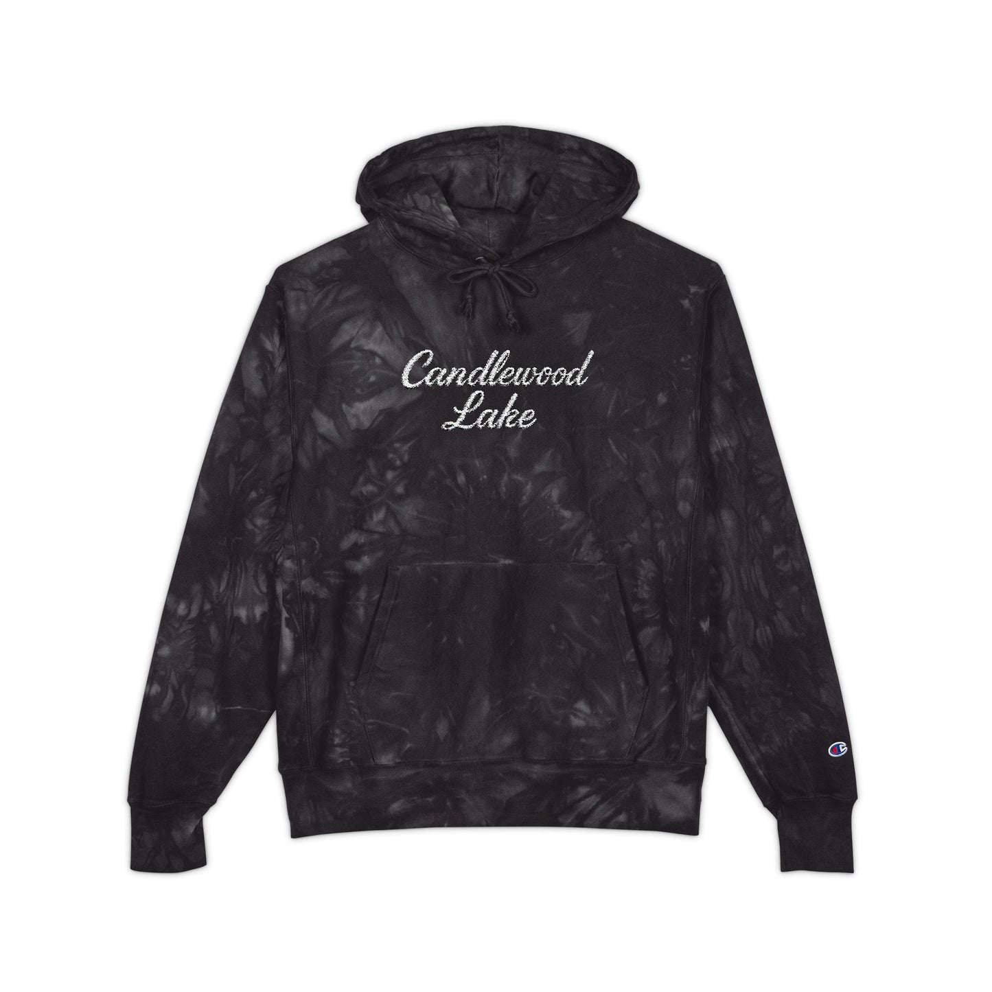 Unisex Tie-Dye Hoodie with Embroidery, Cozy Hoodie, Casual Wear, Perfect Gift, Festival Apparel, Lakeside Style