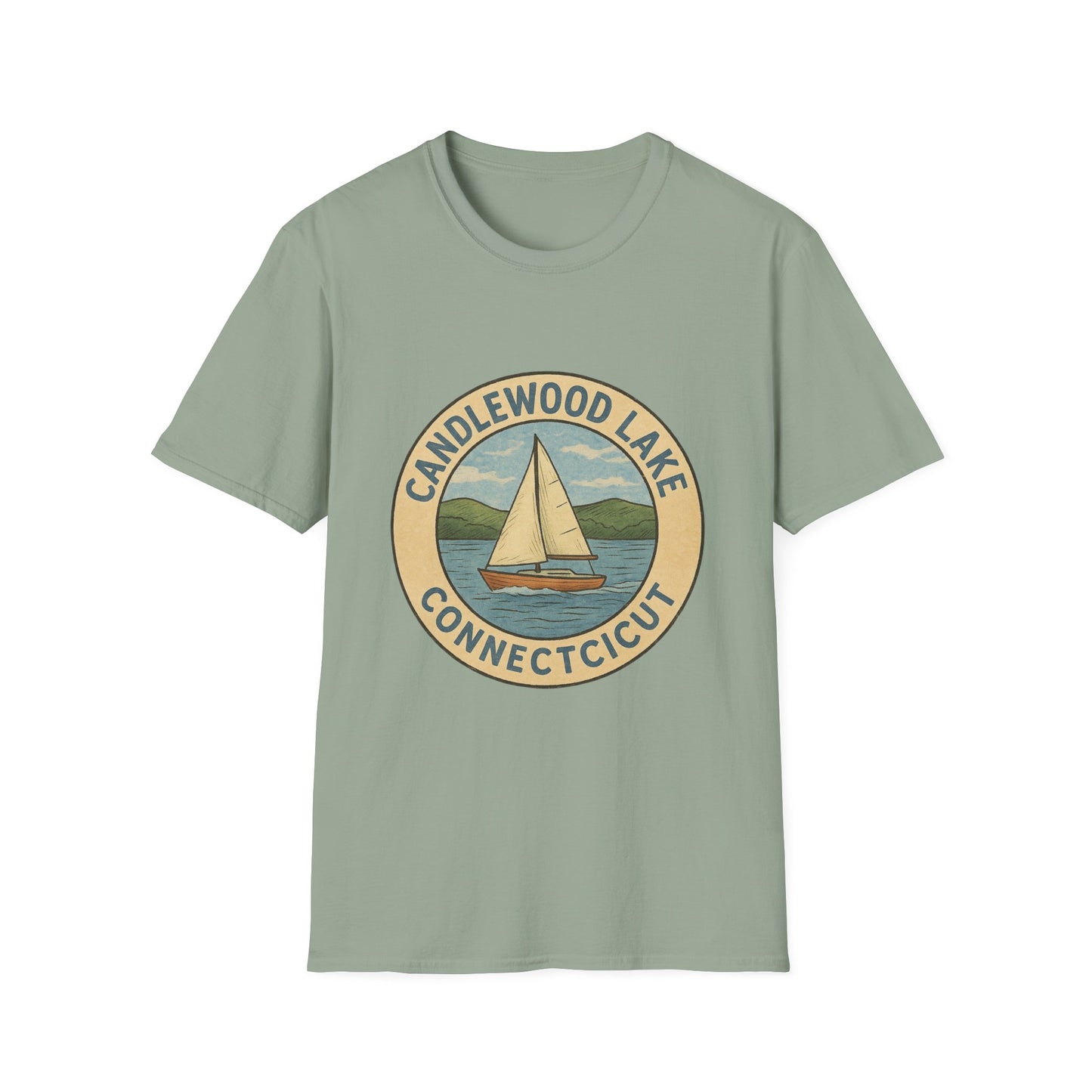 Candlewood Lake Adventure T-Shirt | Vintage Boating Tee, Perfect for Summer, Lake House Gift, Travel Souvenir, Unisex Softstyle Shirt