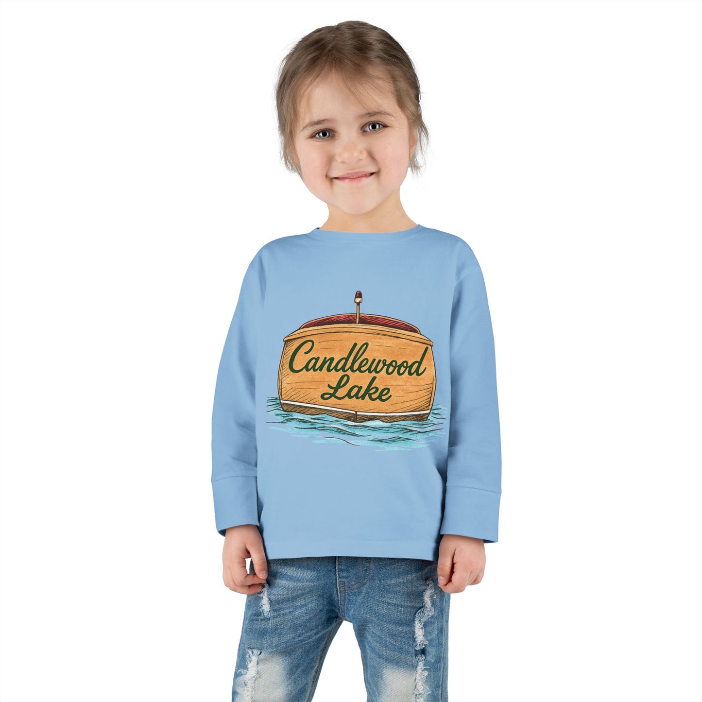 Candlewood Lake Toddler Long Sleeve Shirt