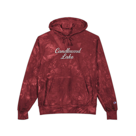 Unisex Tie-Dye Hoodie with Embroidery, Cozy Hoodie, Casual Wear, Perfect Gift, Festival Apparel, Lakeside Style