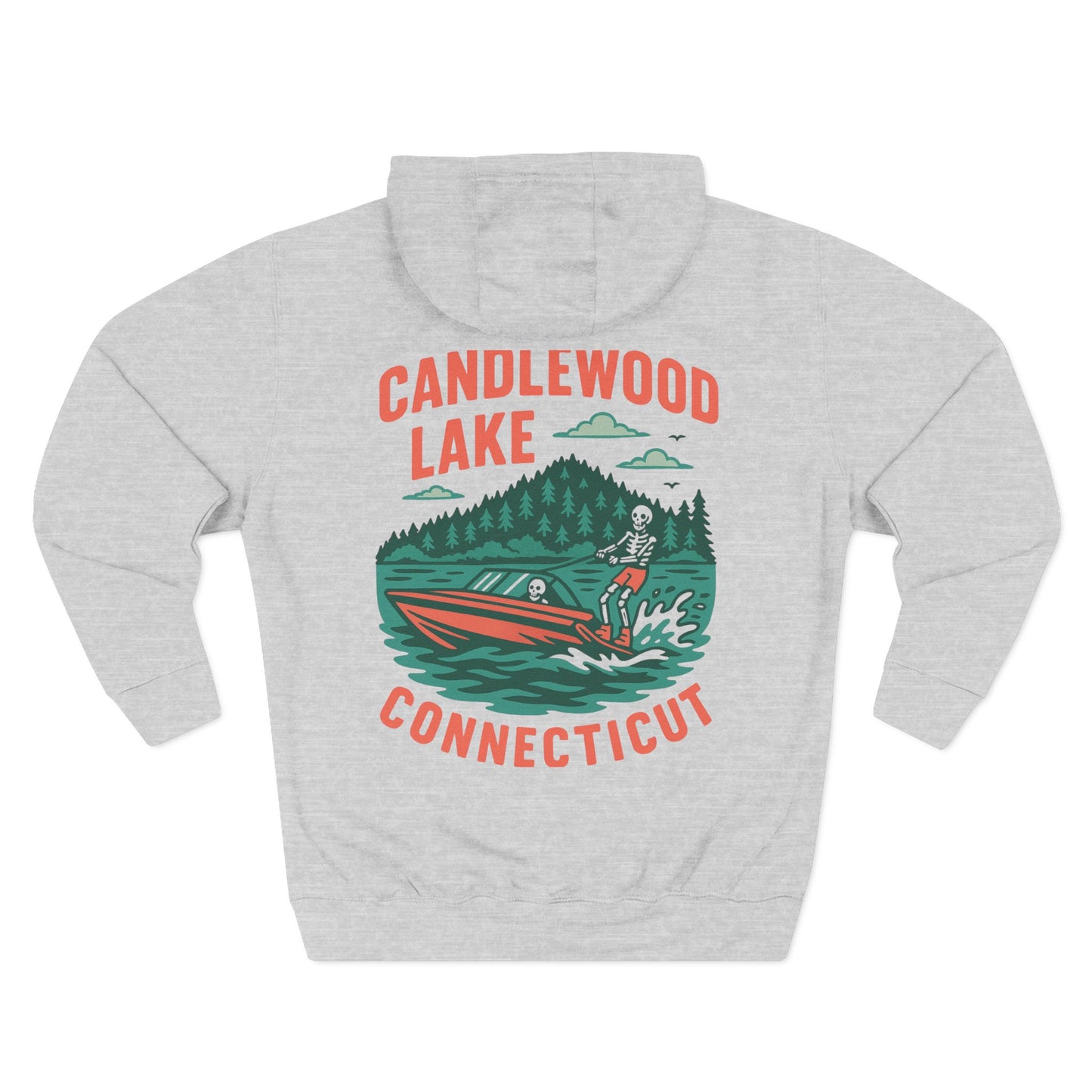 Candlewood Lake Fleece Hoodie, Comfortable Hoodie, Lake Life Apparel, Outdoor Gear, Perfect Gift for Nature Lovers