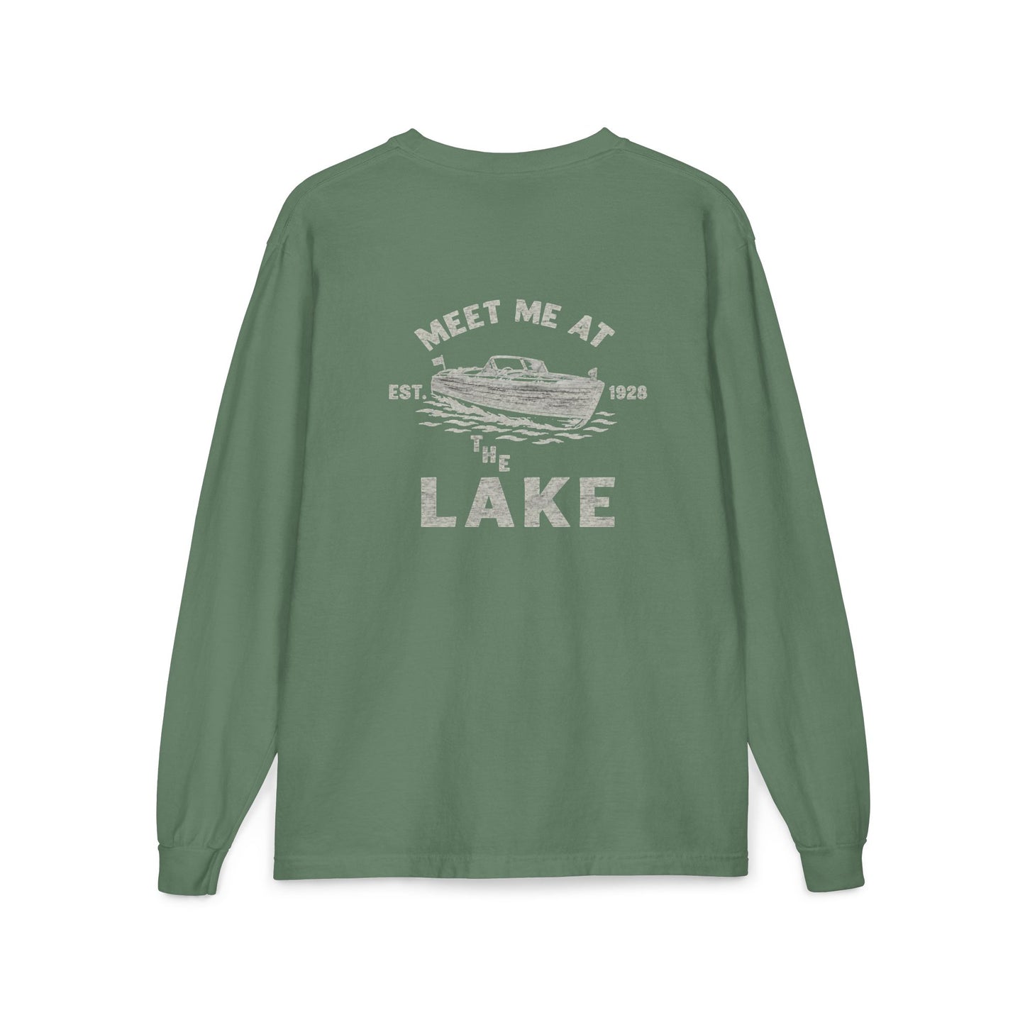 Meet Me at the Lake Long Sleeve Pocket Tee