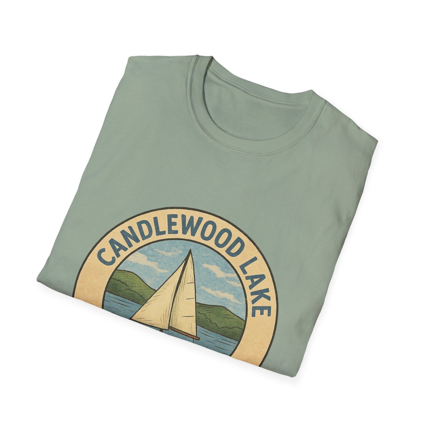 Candlewood Lake Adventure T-Shirt | Vintage Boating Tee, Perfect for Summer, Lake House Gift, Travel Souvenir, Unisex Softstyle Shirt