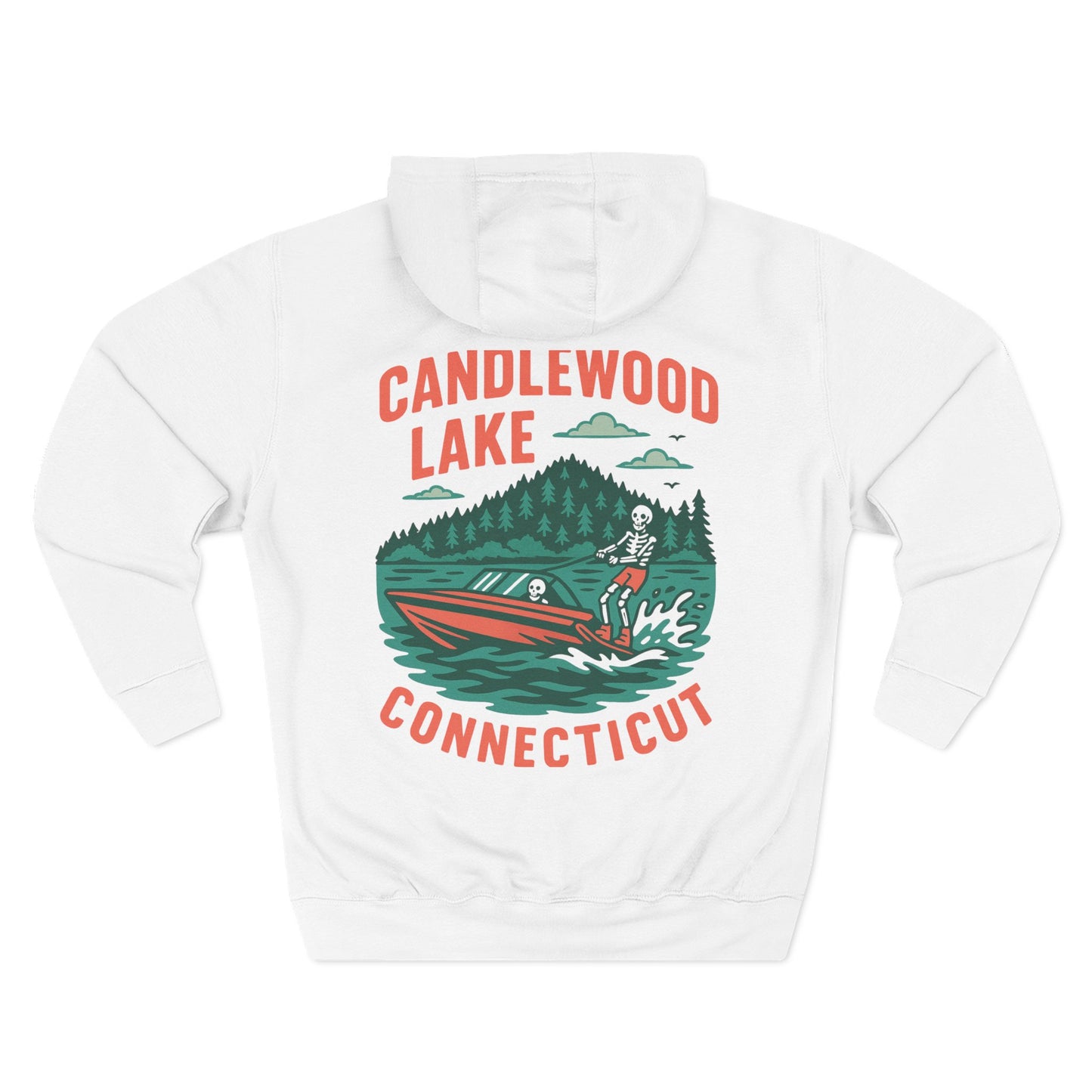 Candlewood Lake Fleece Hoodie, Comfortable Hoodie, Lake Life Apparel, Outdoor Gear, Perfect Gift for Nature Lovers