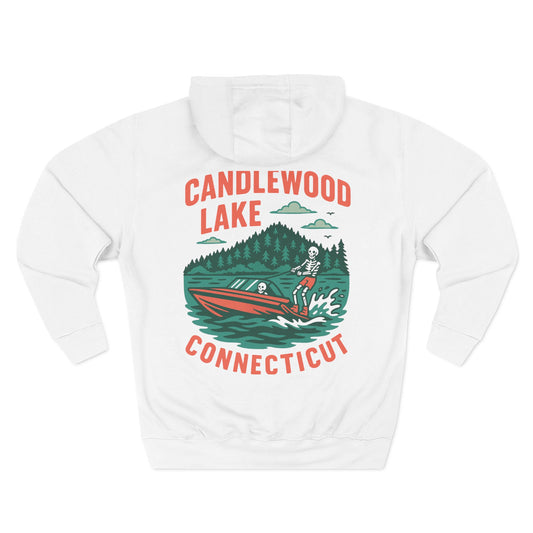 Candlewood Lake Fleece Hoodie, Comfortable Hoodie, Lake Life Apparel, Outdoor Gear, Perfect Gift for Nature Lovers